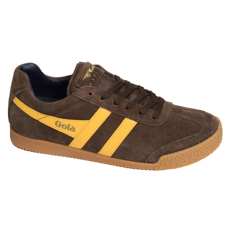 HARRIER SUEDE TRAINERS Marron Jaune, Sneakers basses Gola