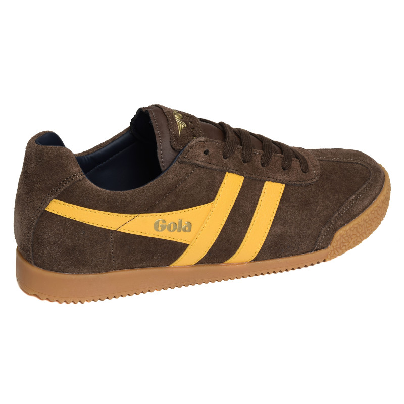 HARRIER SUEDE TRAINERS Marron Jaune, Sneakers basses Gola