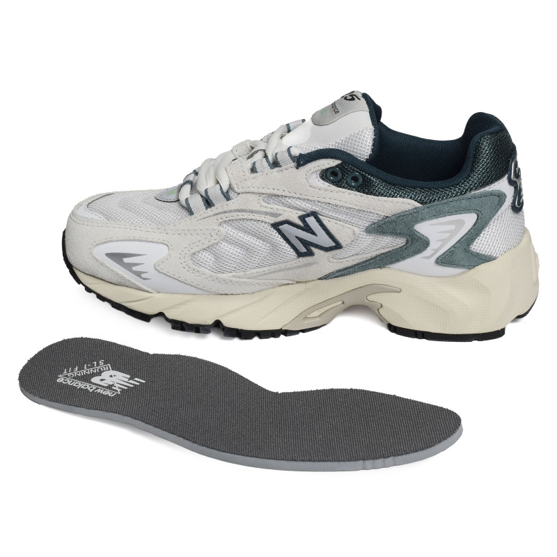 ML725 Blanc Vert, Baskets Mode New Balance