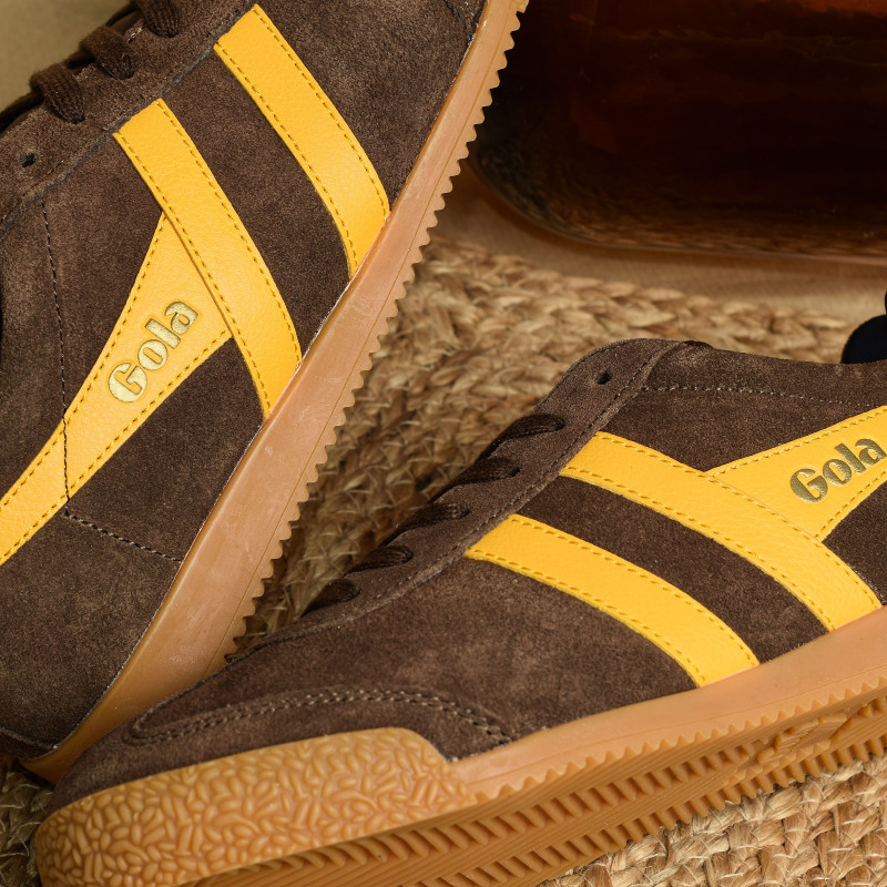 HARRIER SUEDE TRAINERS Marron Jaune, Sneakers basses Gola