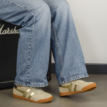 GLITZ Beige Or, Sneakers basses Gola