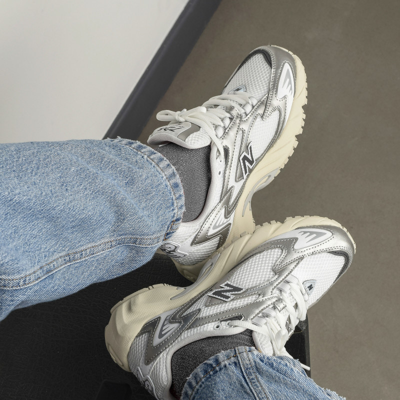 ML725 Blanc Argent, Baskets Mode New Balance