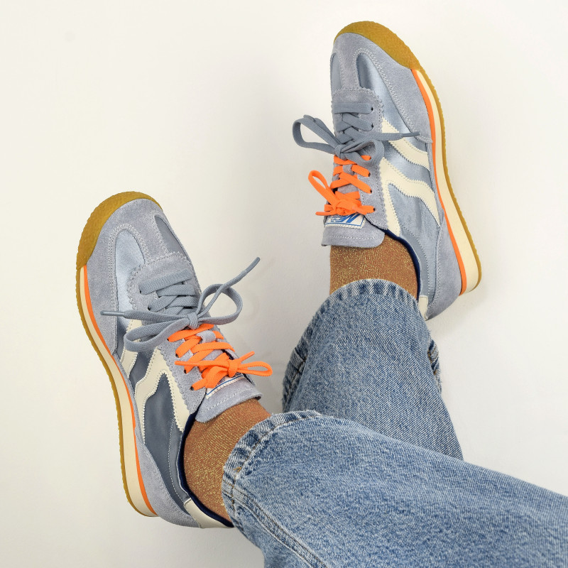 PURE W Bleu Ciel, Baskets Mode MRP Star