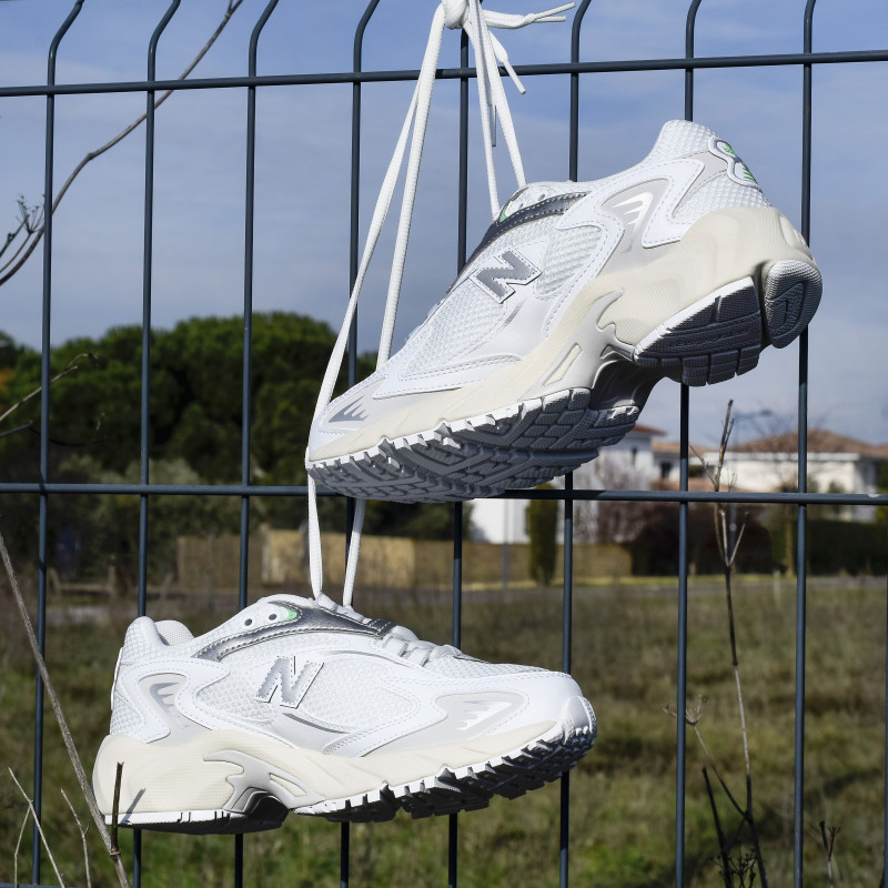 ML725 Blanc Gris, Baskets Mode New Balance