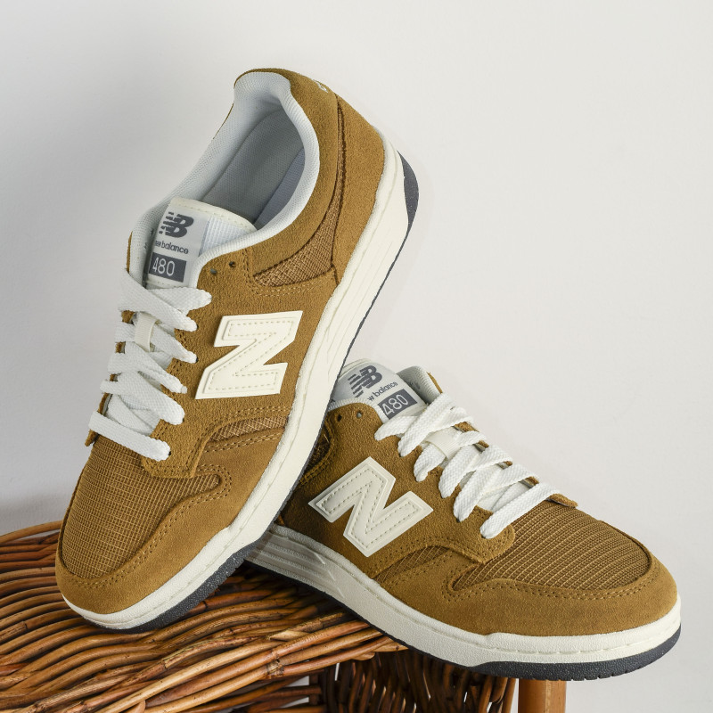 U480 Camel Blanc, Sneakers basses New Balance