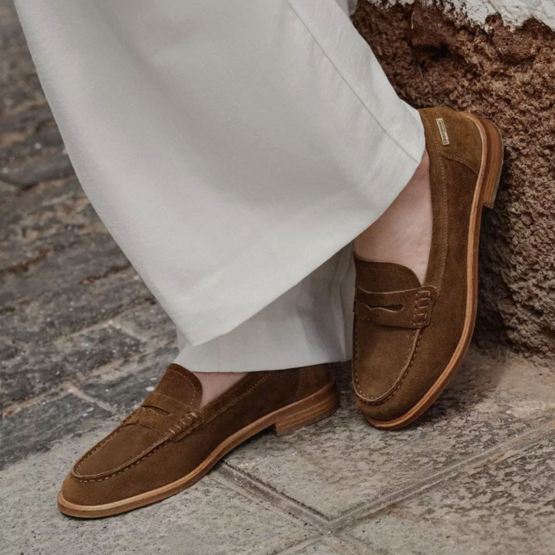 LUCISUED Marron Clair, Mocassins Les Tropéziennes