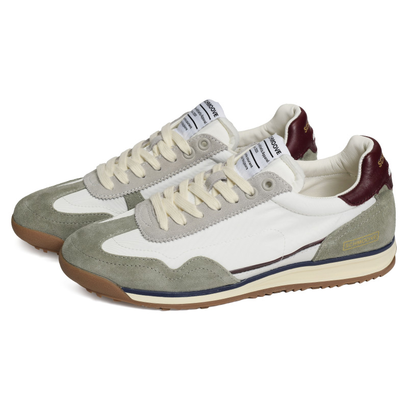 CANDEM SNEAKER Blanc Vert Eau, Sneakers basses Schmoove