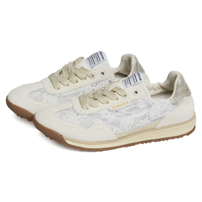 CAMDEN SNEAKER W Blanc Blanc, Baskets Mode Schmoove