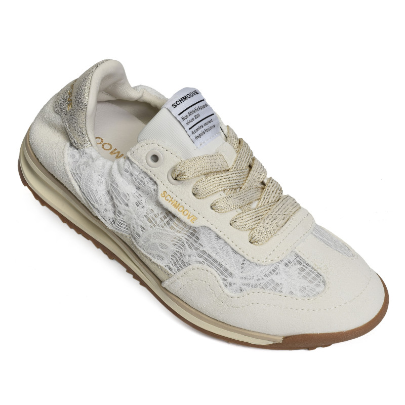 CAMDEN SNEAKER W Blanc Blanc, Baskets Mode Schmoove