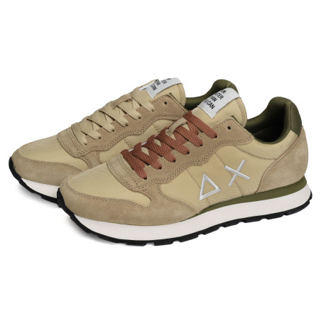 TOM SOLID Beige Kaki, Baskets running Sun 68