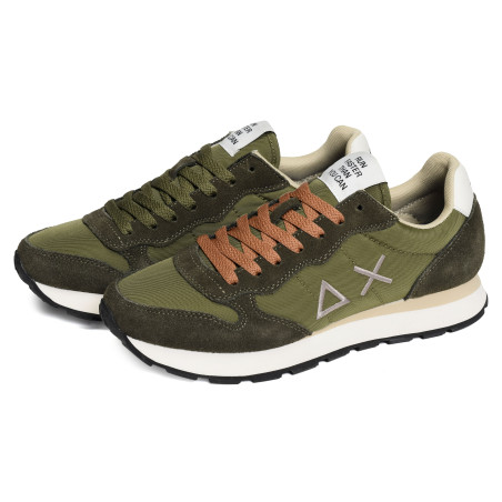 TOM SOLID Kaki Blanc, Baskets running Sun 68