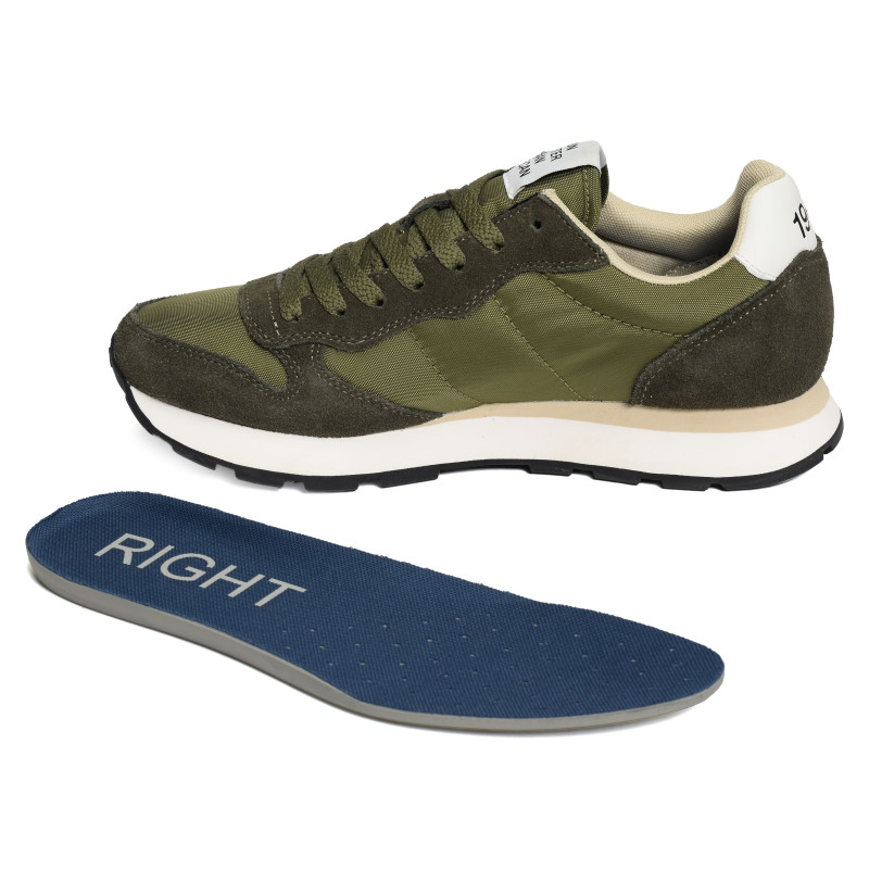 TOM SOLID Kaki Blanc, Baskets running Sun 68