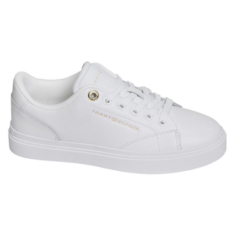TH FEMININE CUPSOLE LEATHER 9105 Blanc, Sneakers basses Tommy Hilfiger