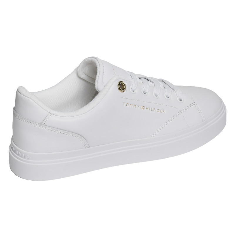 TH FEMININE CUPSOLE LEATHER 9105 Blanc, Sneakers basses Tommy Hilfiger