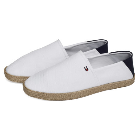 CORE HILFIGER ESPADRILLE TEXTILE 5792 Blanc, Espadrilles Tommy Hilfiger