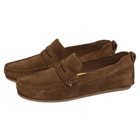 CORE HILFIGER SUEDE DRIVER 5789 Marron, Mocassins Tommy Hilfiger