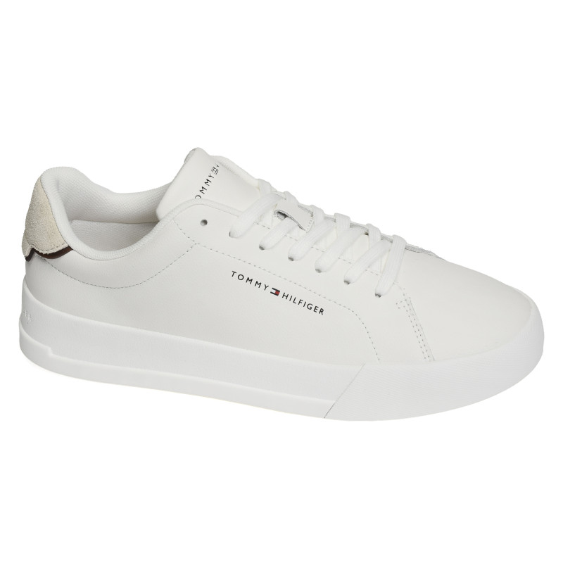TH COURT LTH 5367 Blanc Beige, Sneakers basses Tommy Hilfiger