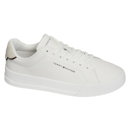 TH COURT LTH 5367 Blanc Beige, Sneakers basses Tommy Hilfiger