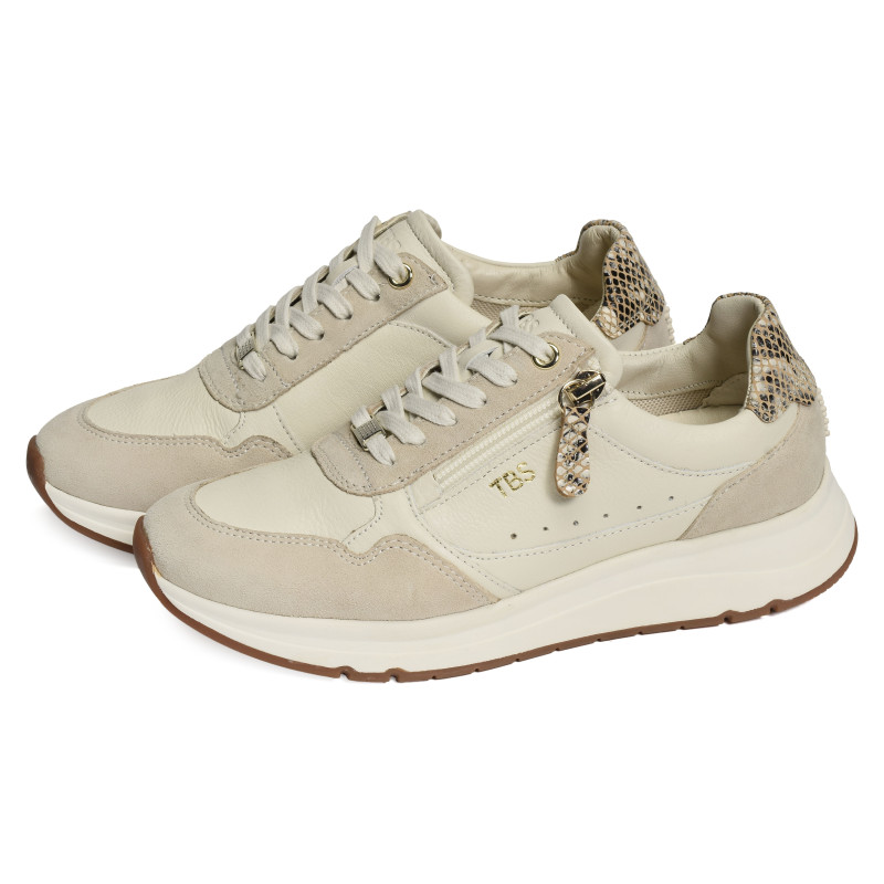 BLONZIP Beige Serpent, Sneakers basses TBS