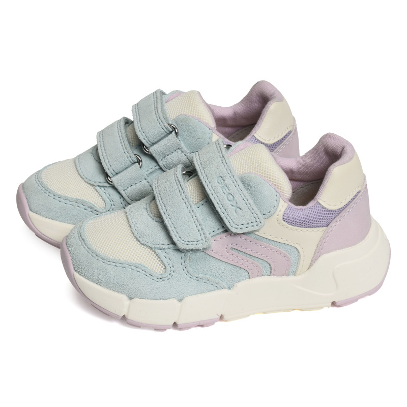 B FLEXYPER MINI GIRL A Multicolore, Baskets running Geox
