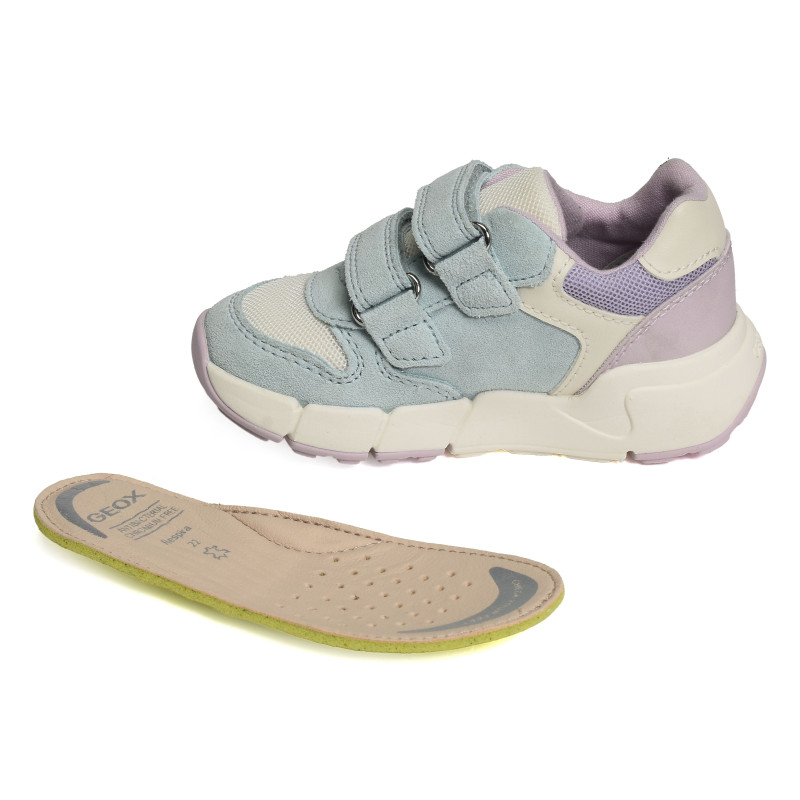 B FLEXYPER MINI GIRL A Multicolore, Baskets running Geox