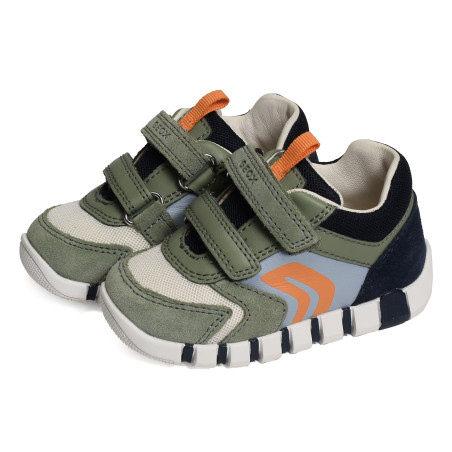 B IUPIDOO BD Olive, Chaussures à Scratch Geox