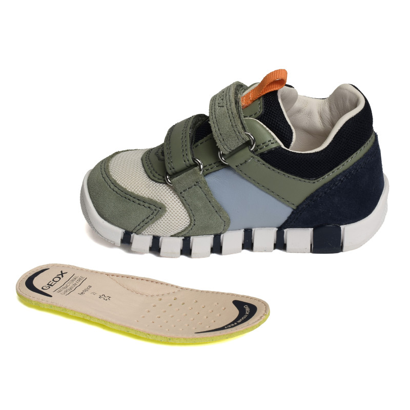 B IUPIDOO BD Olive, Chaussures à Scratch Geox