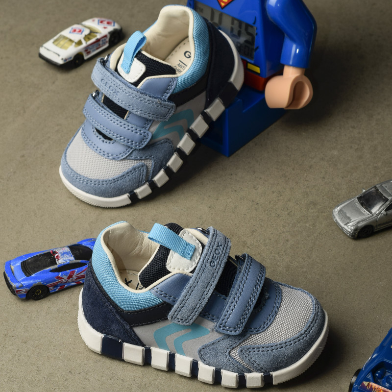 B IUPIDOO BD Bleu, Chaussures à Scratch Geox