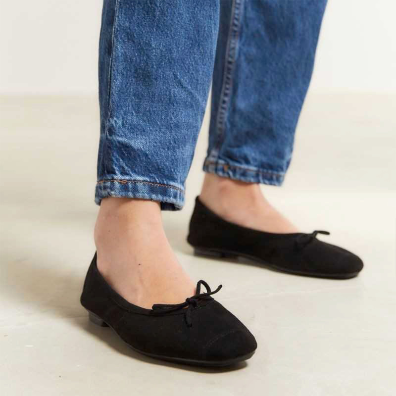 HARMONY Noir, Ballerines Reqins