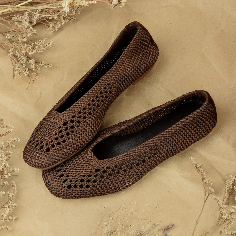 HANABA Chocolat, Ballerines Reqins