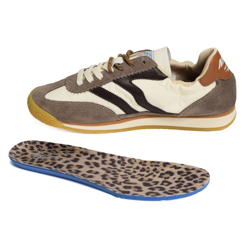 PURE W Blanc Taupe, Baskets Mode MRP Star