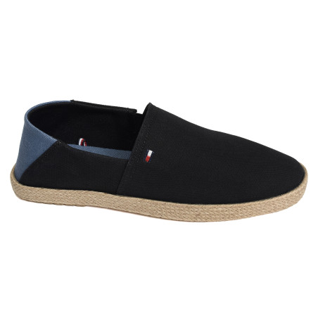 CORE HILFIGER ESPADRILLE TEXTILE 5792 Noir, Espadrilles Tommy Hilfiger