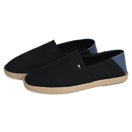 CORE HILFIGER ESPADRILLE TEXTILE 5792 Noir, Espadrilles Tommy Hilfiger