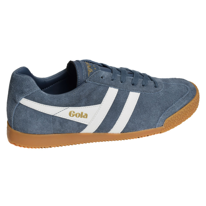 HARRIER SUEDE TRAINERS Bleu Blanc, Sneakers basses Gola