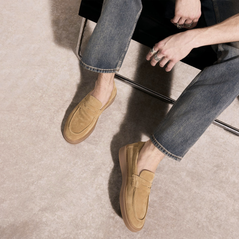 LOAFLY MOC Camel, Mocassins Schmoove