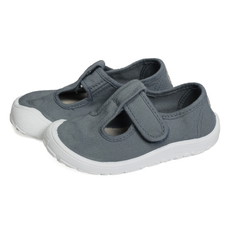BAREFOOT BABY 1370108 Gris Bleu, Chaussures basses Victoria