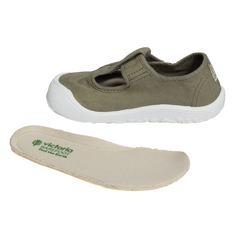 BAREFOOT BABY 1370108 Kaki, Chaussures basses Victoria