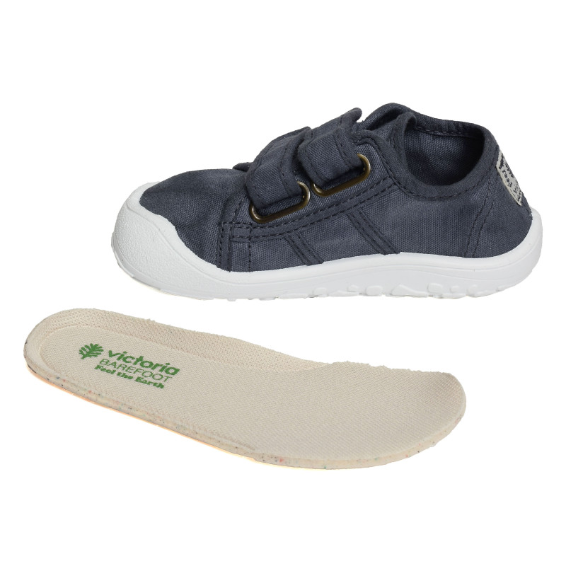 BAREFOOT VELCRO 1370111 Gris Bleu, Chaussures basses Victoria