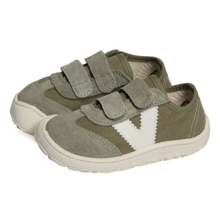 BAREFOOT TOILE 1370128 Kaki, Chaussures basses Victoria