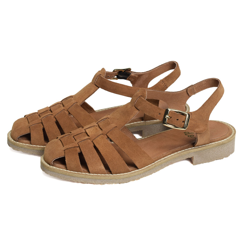 45881 Camel, Sandales plates We Do