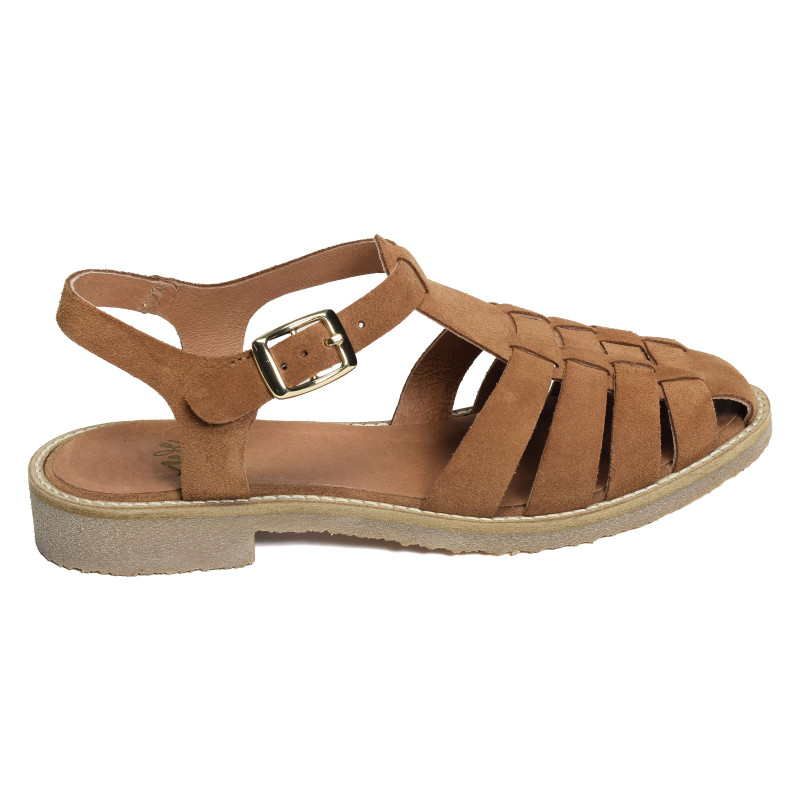 45881 Camel, Sandales plates We Do