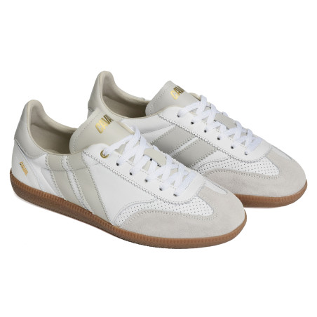PULSE Blanc Gris, Baskets Mode Caval