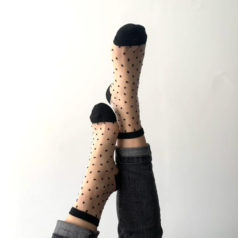 CHARLOTTE Noir, Chaussettes Sockette