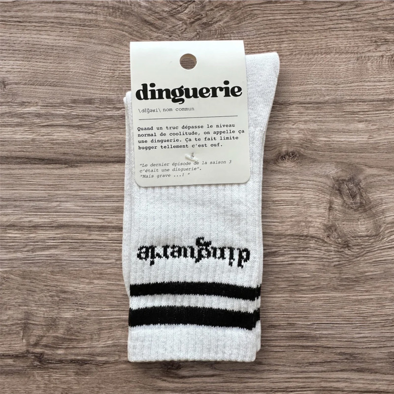DINGUERIE Blanc, Chaussettes Sockette