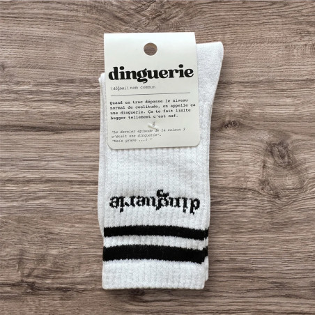 DINGUERIE Blanc, Chaussettes Sockette