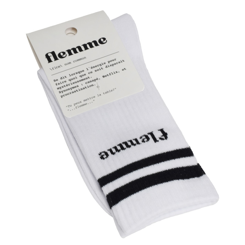 FLEMME Blanc, Chaussettes Sockette