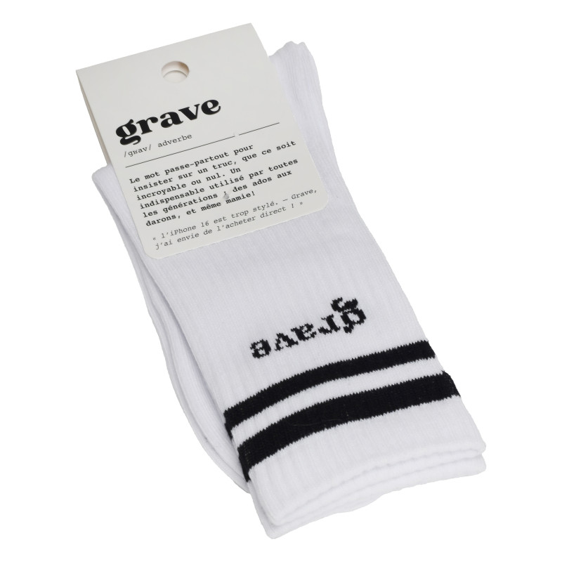 GRAVE Blanc, Chaussettes Sockette