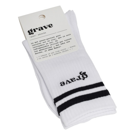 GRAVE Blanc, Chaussettes Sockette