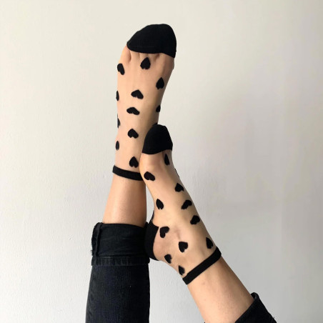 LAURE Noir, Chaussettes Sockette