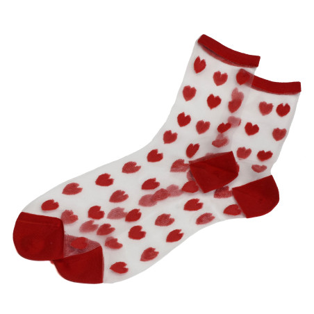 LAURE Rouge, Chaussettes Sockette